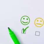 Positive,Satisfaction,Marked,With,Green,Marker,Pen,Represented,With,Colored